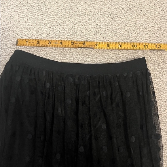 Elegant Black Polka Dot Skirt by ASTR - Picture 4 of 5